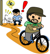 イラスト：自転車泥棒