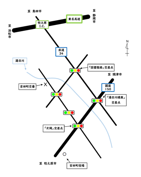 吉田町交番地図