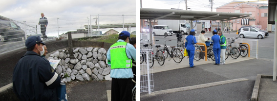 写真：令和5年11月21日（火曜日）自転車走行における広報活動の実施