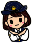 イラスト：婦人警官