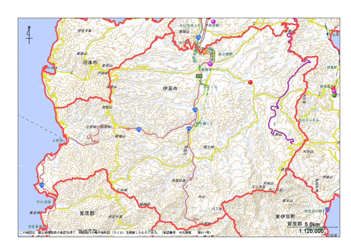 伊豆市地図