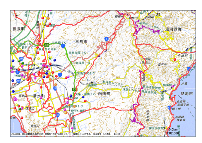 函南町地図