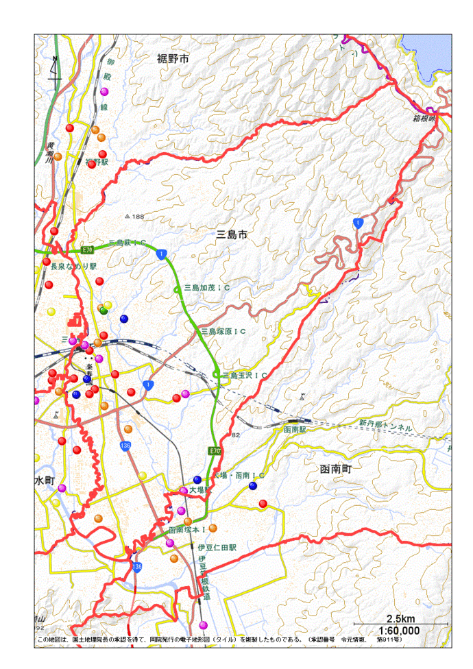 三島市地図