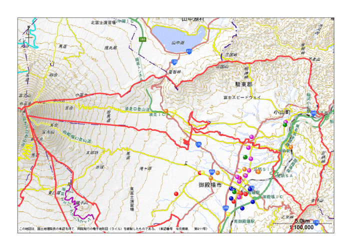 小山町地図