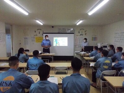 写真：令和5年6月21日　外国人技能実習生を対象とした防災・交通安全講座の開催