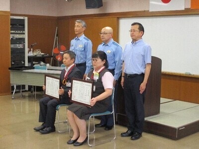 写真：令和5年6月23日　掛川警察署長感謝状贈呈式