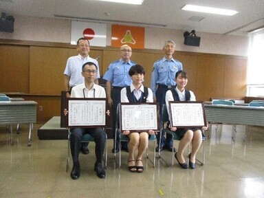 画像：令和5年8月23日　掛川警察署長感謝状贈呈式