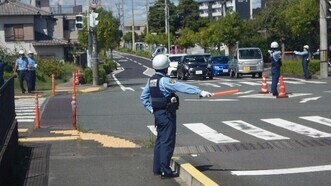 写真：令和5年8月29日　掛川警察署総合防災訓練を実施