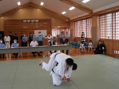 写真：令和5年8月31日　柔道・剣道夏季特別訓練納会を開催