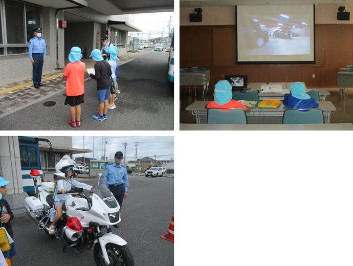 写真：令和5年10月4日　掛川市立原田小学校3年生が掛川警察署に社会科見学で来署しました。