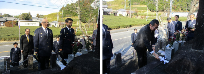 写真：令和6年1月19日　殉職警察官(故　中野倉治警視)追悼式の開催