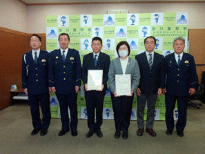 令和7年4月21日　安全運転管理推進事業所指定証交付式を開催