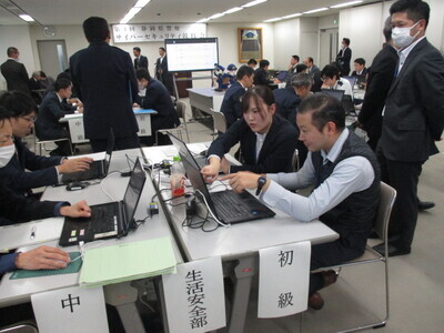 画像:サイバーセキュリティ競技会の実施状況