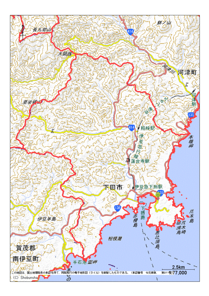 下田地図