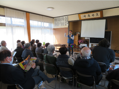 写真：R6.3.22　古谷公民館における高齢者対象の防犯講話
