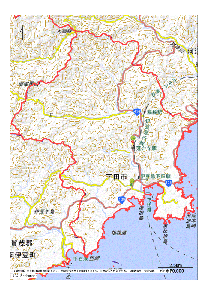 下田市地図