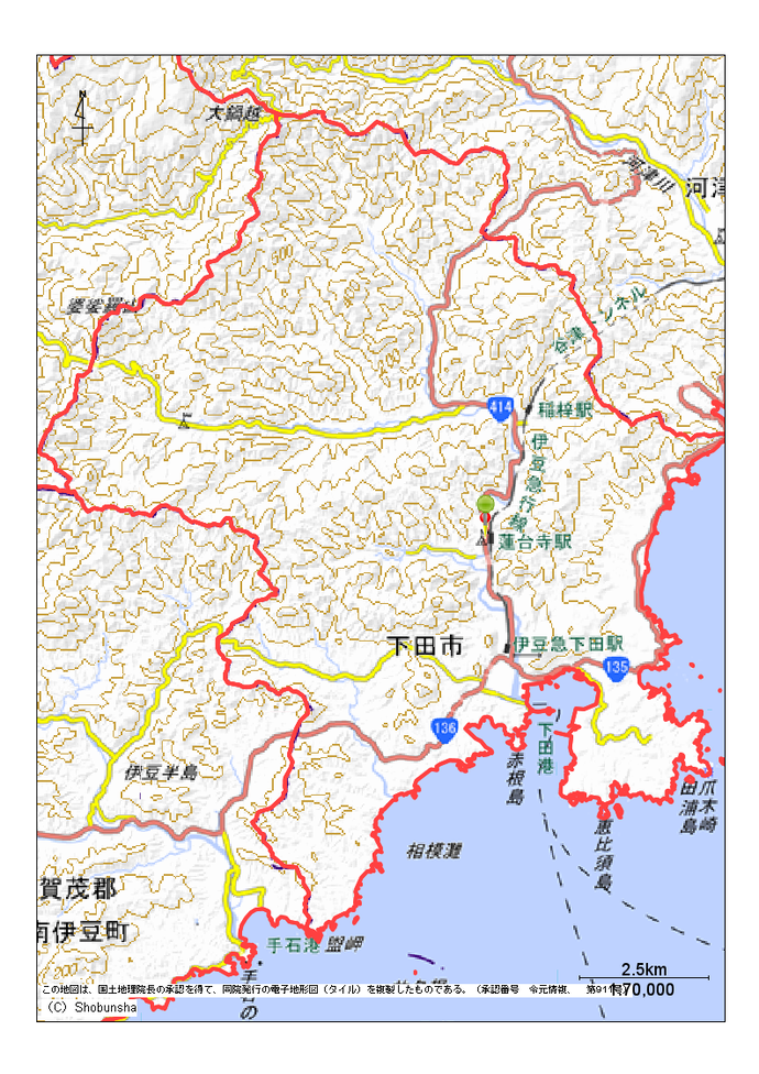 下田市地図