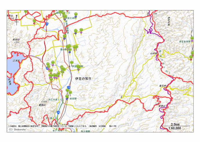 伊豆の国市地図