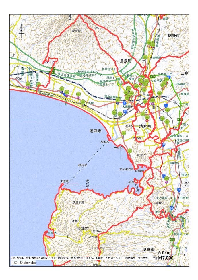 沼津市地図