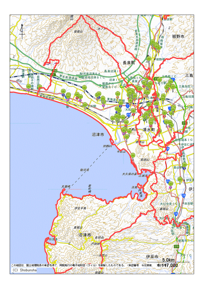 沼津市地図