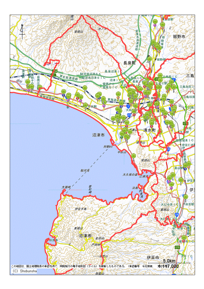 沼津市地図