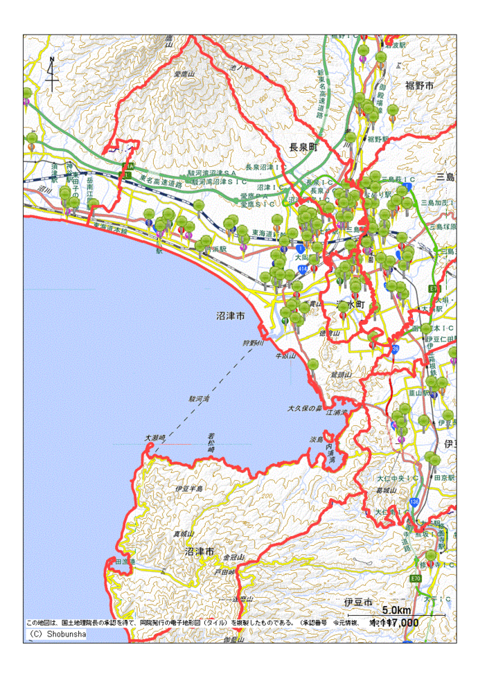 沼津市地図