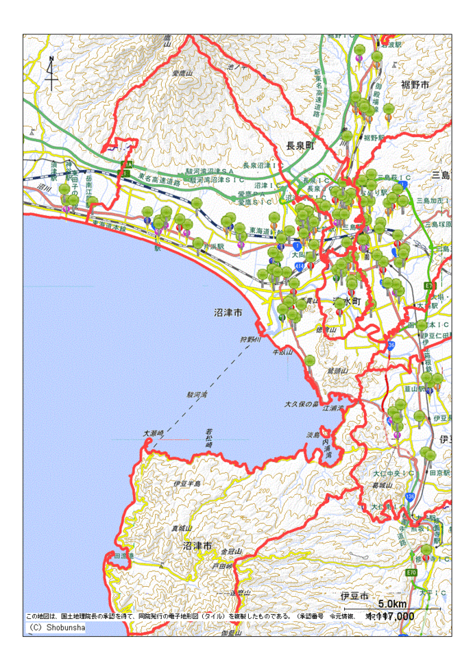 沼津市地図
