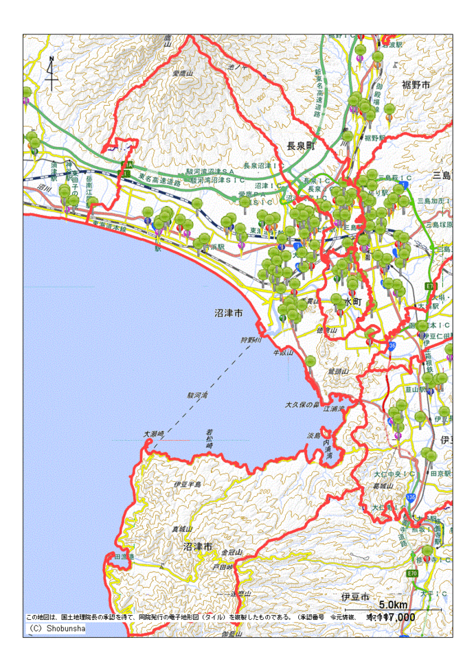 沼津市地図