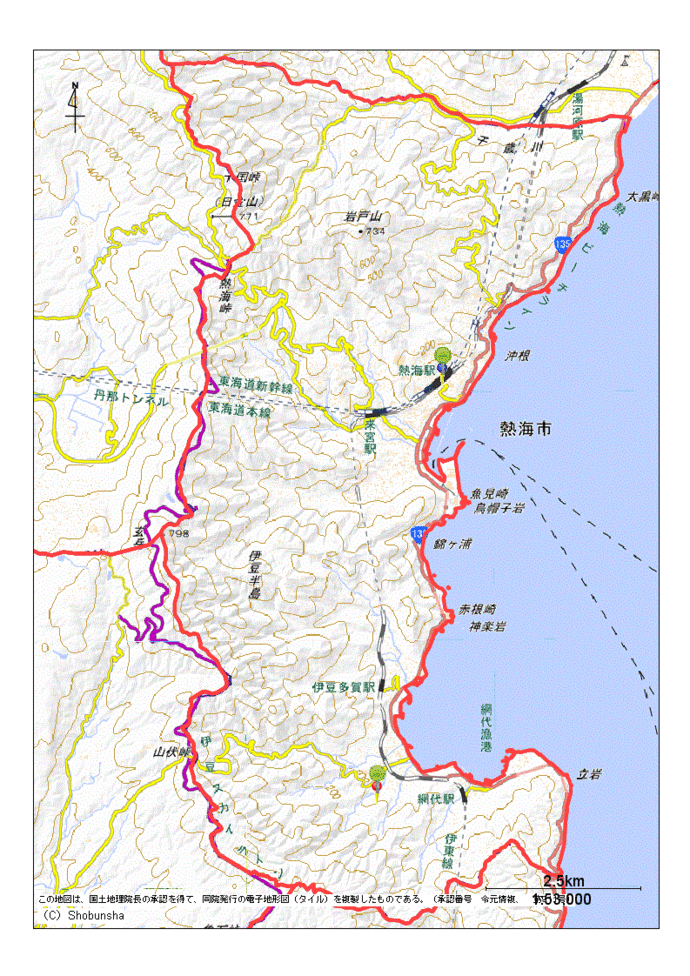 熱海市地図