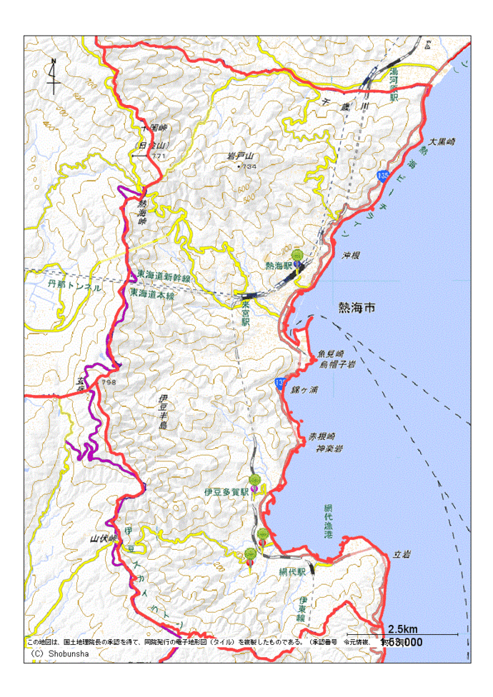 熱海市地図