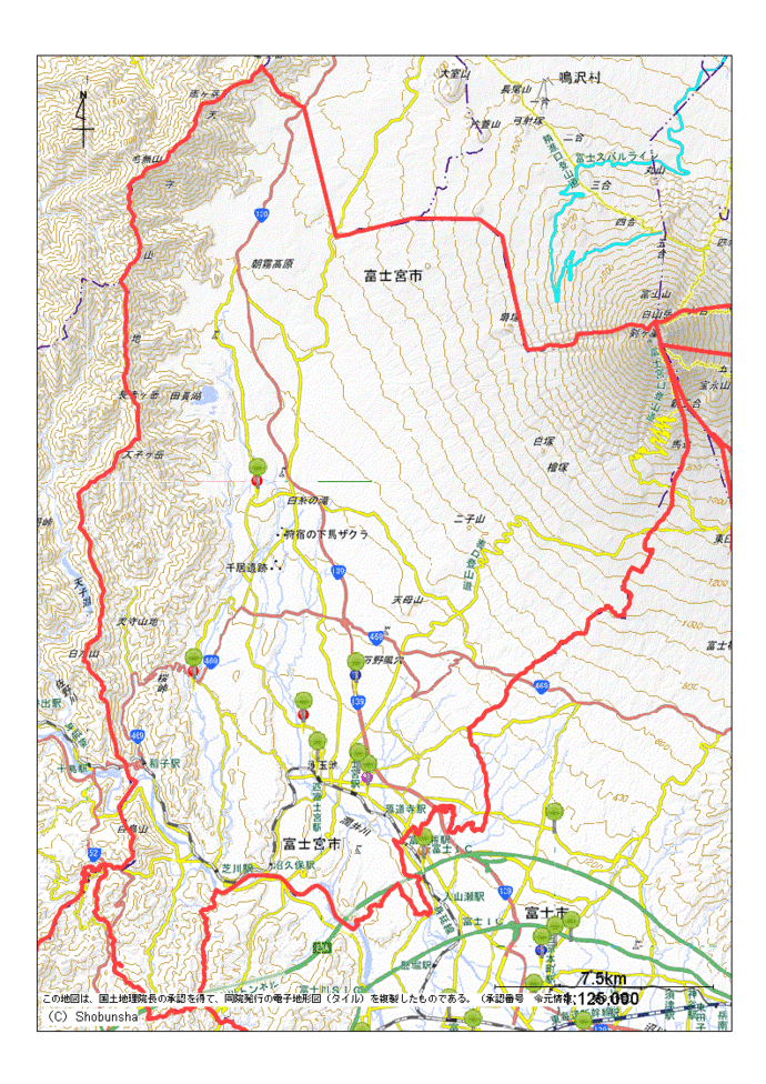 富士宮市地図