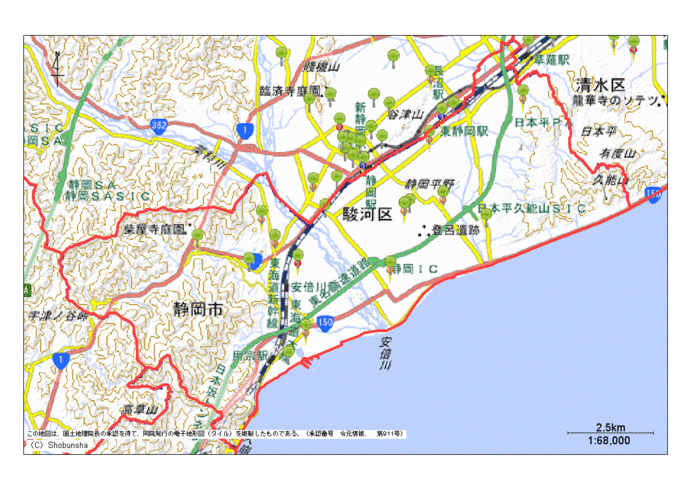 駿河区地図