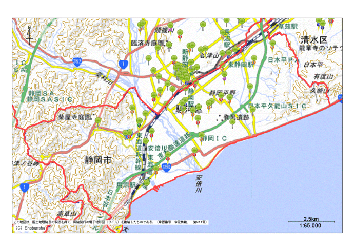 駿河区地図