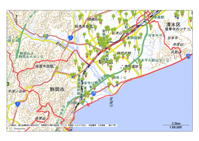 駿河区地図