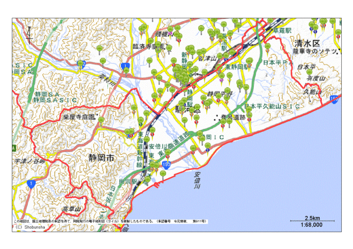 駿河区地図