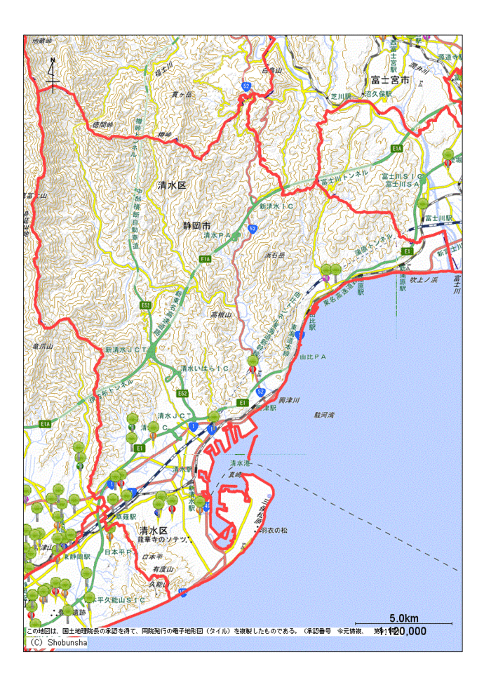 静岡市清水区内