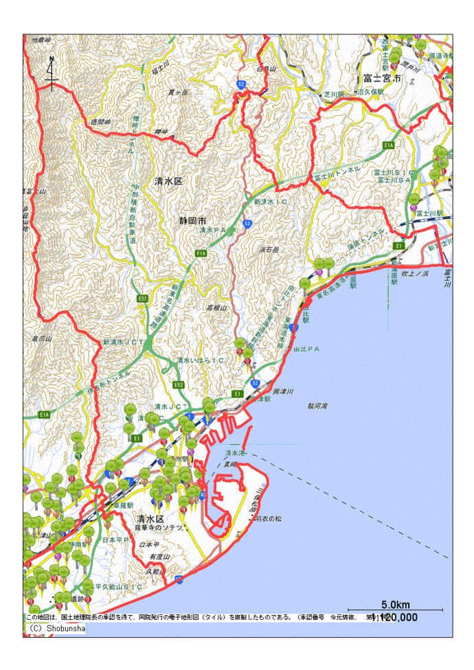 静岡市清水区内