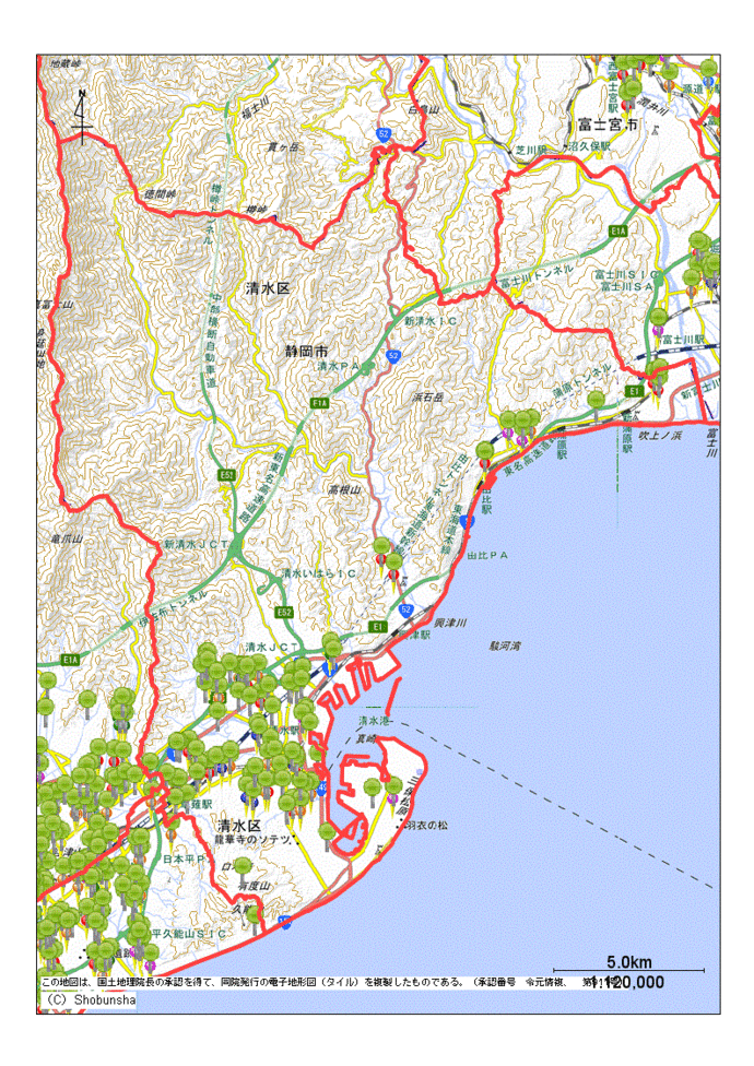 静岡市清水区内
