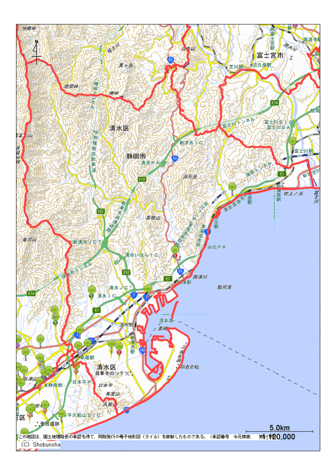 静岡市清水区内