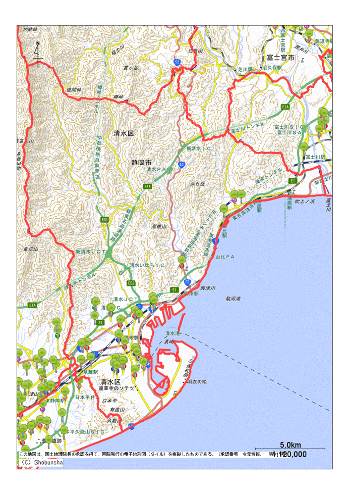 静岡市清水区内