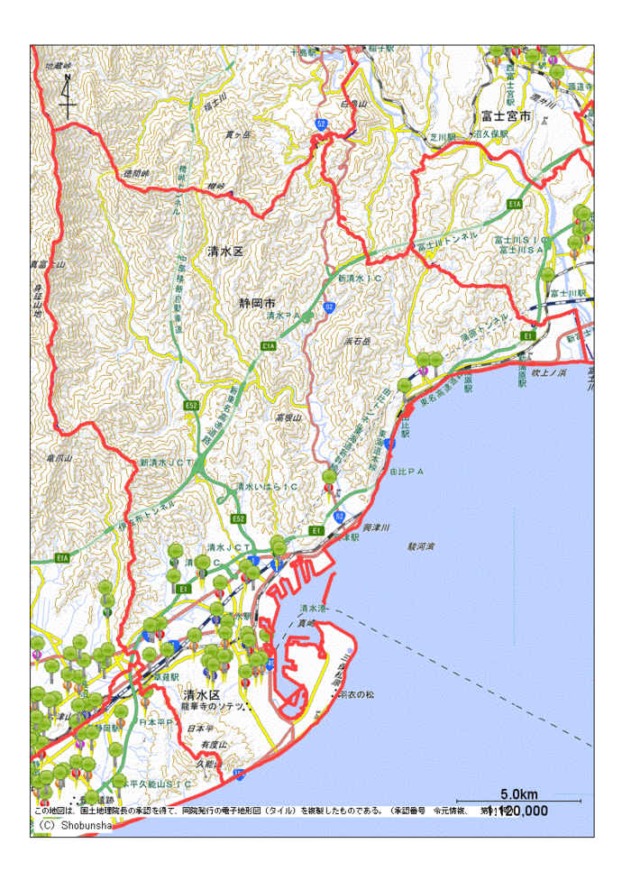 静岡市清水区内