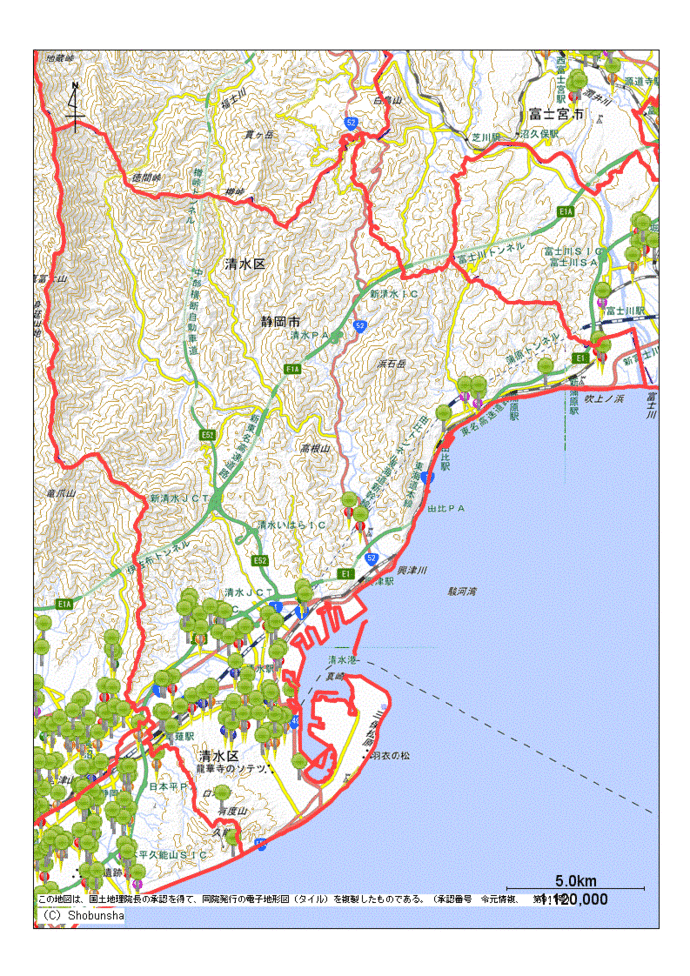 静岡市清水区内