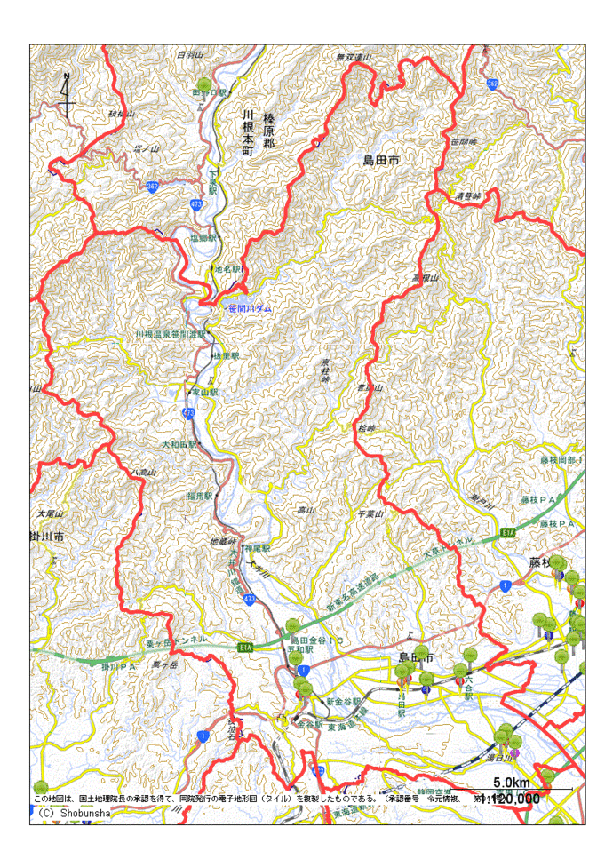 島田市内