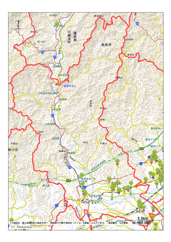 島田市内