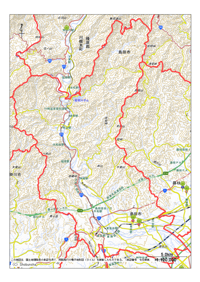 島田市内