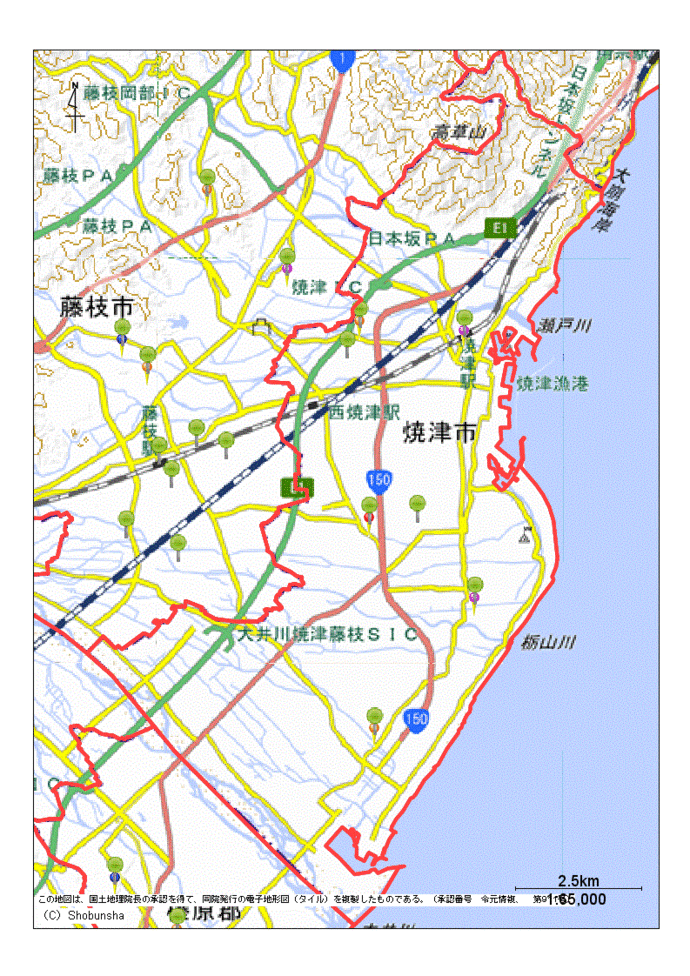 焼津市地図