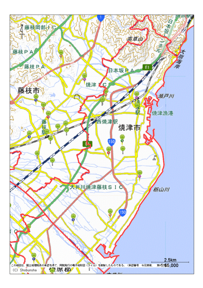 焼津市地図
