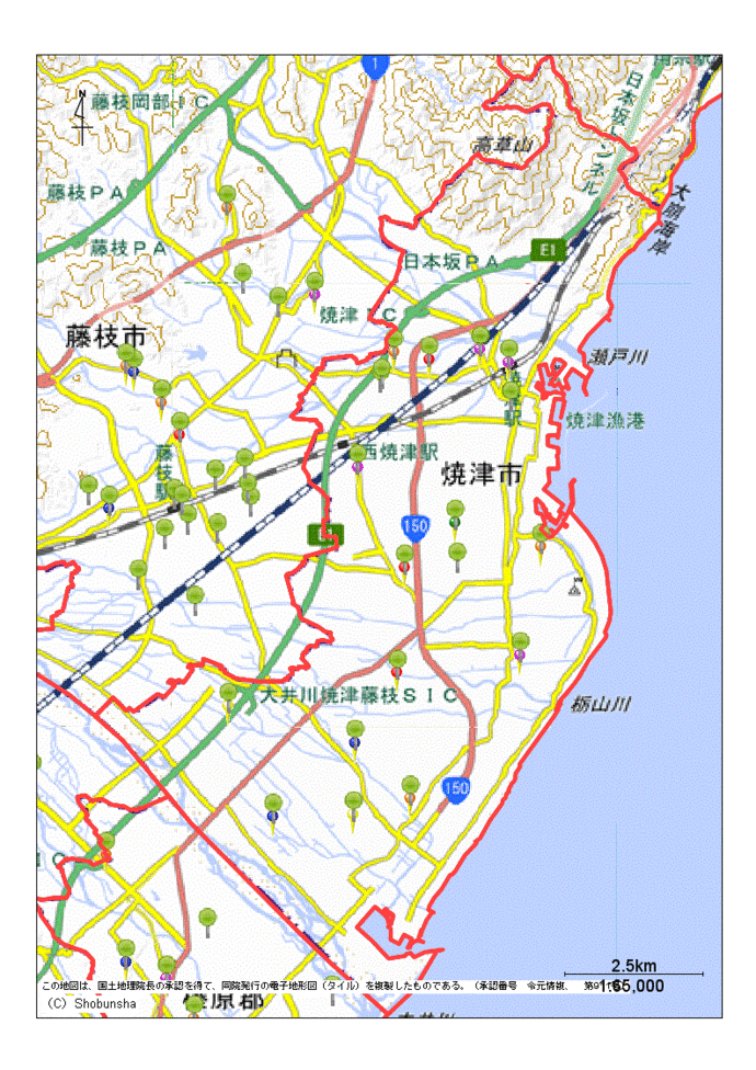 焼津市地図