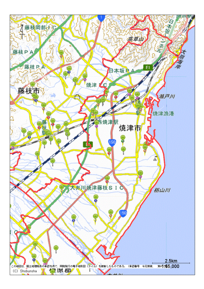 焼津市地図