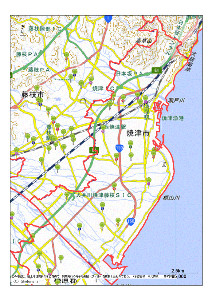 焼津市地図